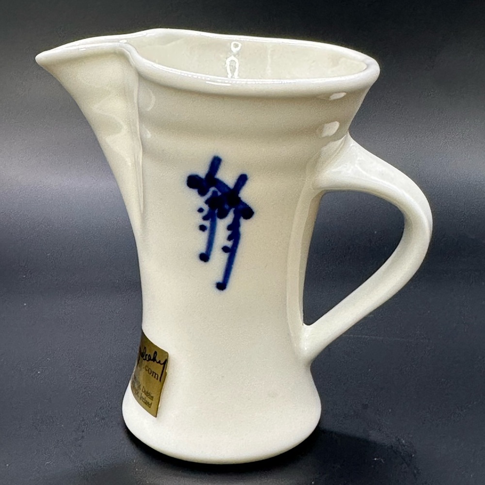 NWT Irish Handmade Porcelain Creamer by Louis Mulchay from Ireland